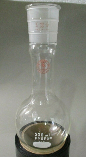 Pyrex 500ml 40/50 Round Bottom Glass Flask Usa Free Ship Ggq