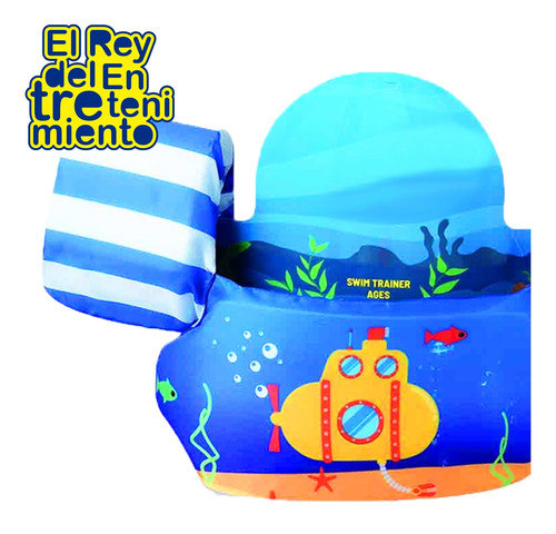 Imagen 3 de 4 de Flotador Salvavida Infantil Playa Piscina Ajustable - El Rey