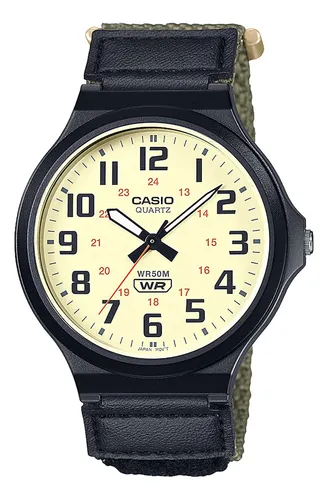 comprar Reloj Casio Mw-240b-3b Resina Correa Textil Verde 50M WR