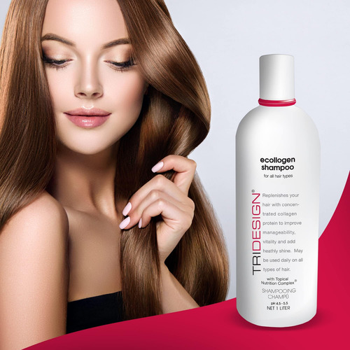 Tri Design Ecollogen Shampoo - ChampĂș Para Cabello Natural -