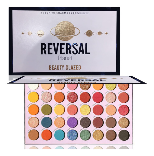 Paleta De Maquillaje Reversal Planet, 40 Colores De Purpurin