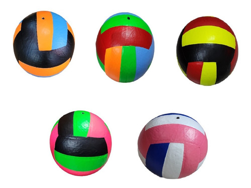 Pelota Balon Voley Beach Volley Tricolor Cuero Sintético X5 