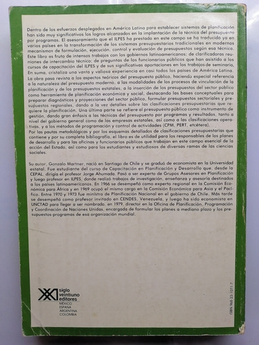 Planificación Y Presupuesto Por Programas - Gonzalo Martner (Usado)