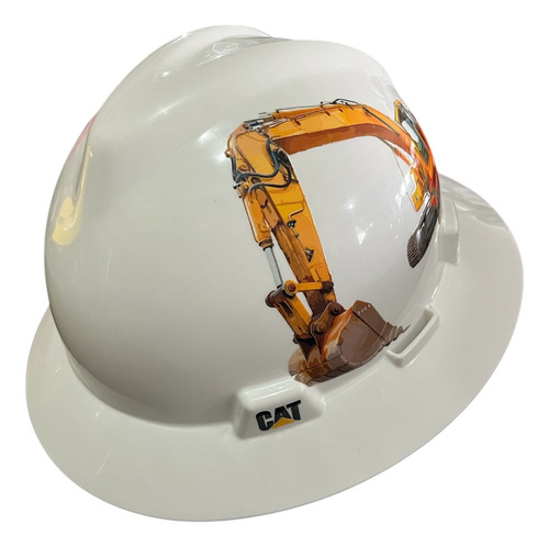 Casco De Seguridad Msa Diseño Impresion Uhd Uv. 5040 Amarillo