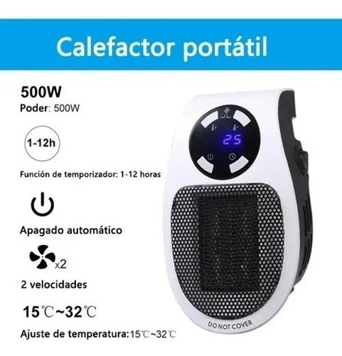 . Calentador De Ventilación Portátil Mini Calentador