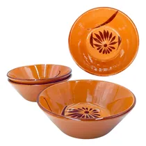 Comprar Plato Pozolero Hondo 6 Piezas Plato Pozole Terracota Pozolero