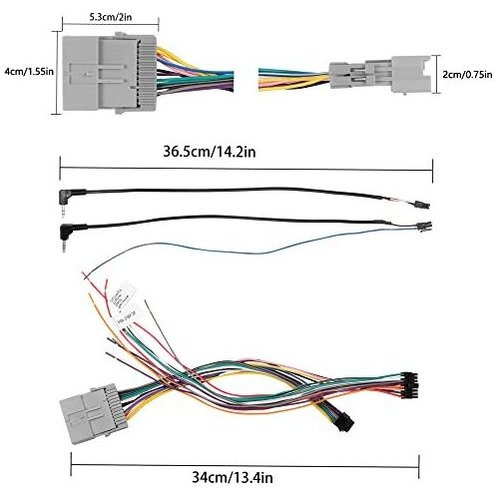 Arnés De Cableado De G Radio Compatible Con Select Gm V 2000