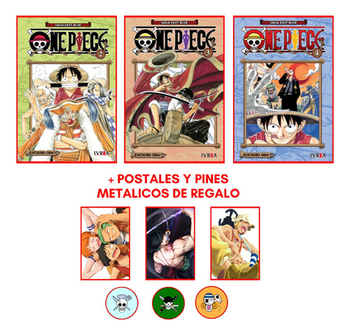 Combo One Piece Vol. 02, 03 Y 4 - Manga - Ivrea