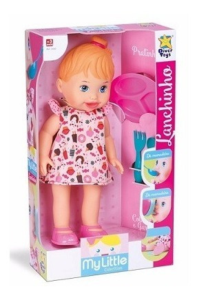 Boneca My Little Collection Lanchinho Divertoys Ref 646