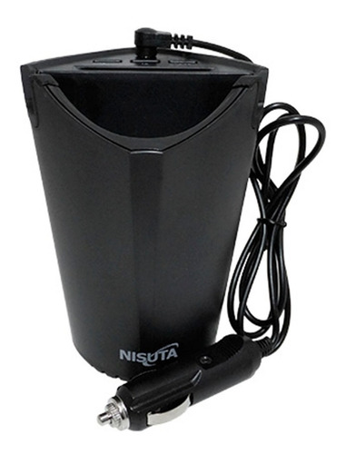 Cargador Auto Premium Nisuta Multiple Apoya Vaso 3 Usb 12v