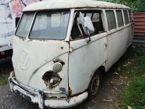 Kombi  Corujinha 74 P/ Restauro Com Radio Motor E Cambio