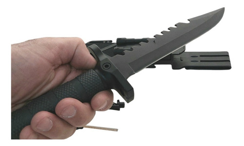 Imagen 4 de 4 de Cuchillo Táctico Supervivencia Militar C/ Pedernal Nf6118