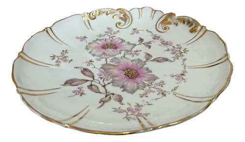 Plaro Decorativo Centro De Mesa Porcelana Inglesa Antiguo