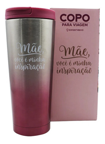 Imagem 2 de 2 de Copo Tumblr 400ml Mãe Inspiração - Zc 10023385