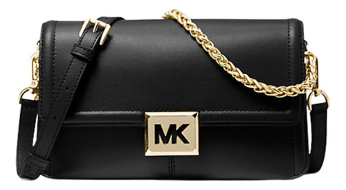 Bolsa Michael Kors Couro Preta/marrom Sonia Media + Dustbag