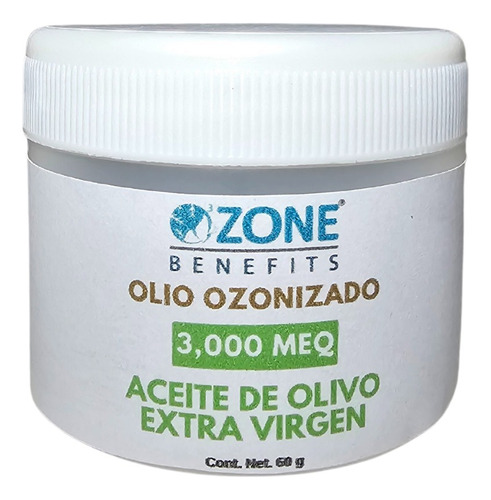 Aceite Ozonizado De Olivo 3,000 Meq - 60 G - Tarro Plastico