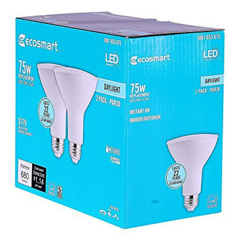 Ecosmart 75w Equivalente Del Bulbo Par30 Luz De Inundación L