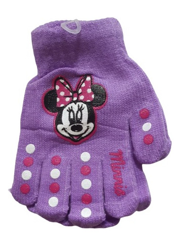 Guantes De Lana Infantiles Nena Multicolor Invierno Diseños