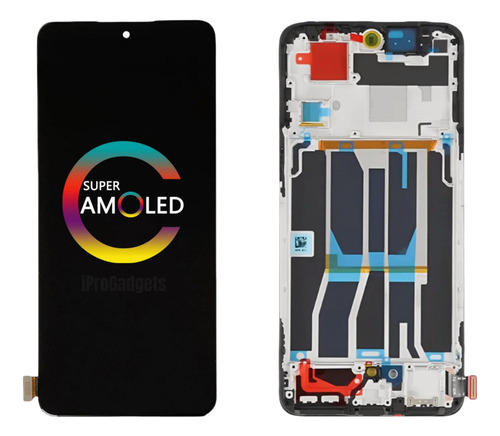 Tela De Toque Amoled Com Moldura Para Oneplus 10r Cph2411