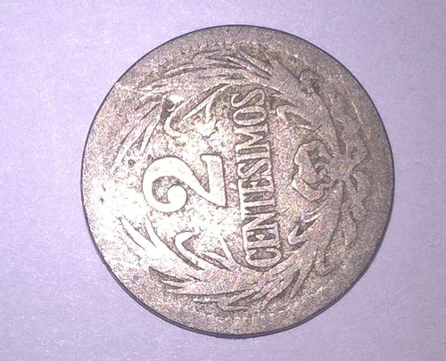 Moneda 2 Centésimos Uruguay 1901