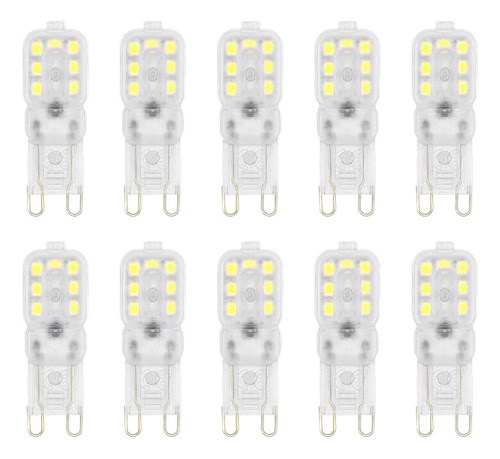 10 Uds. Bombilla Led G9 Bombilla De Maíz, Lámpara Blanca