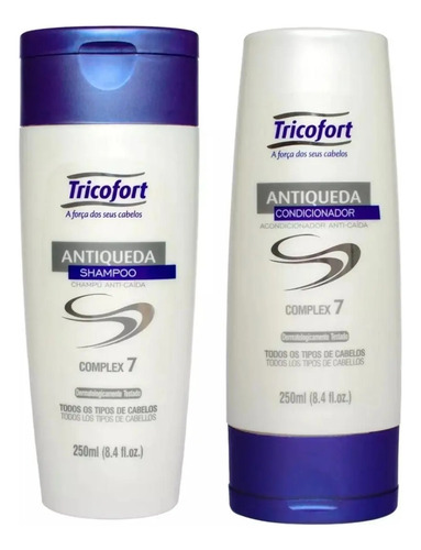 Shampoo E Condicionador Antiqueda Tricofort 250ml Cada