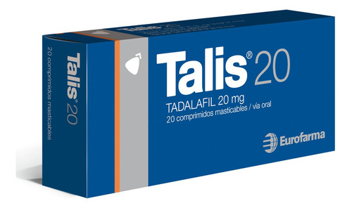 Talis20® Masticable 20 Mg X 20 Comprimidos | Tadalafilo