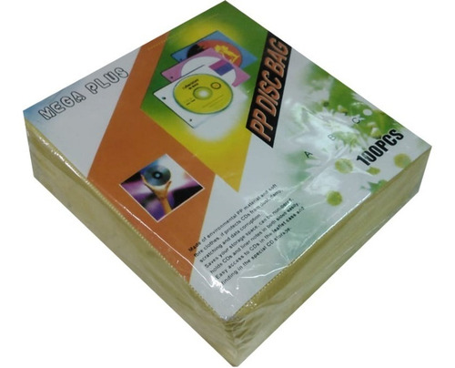 Funda Sobre En Felpa Para Cd / Dvd Paquete 100 U.