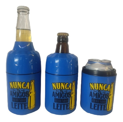 Imagem 1 de 6 de  Porta Long Neck, Lata, Litrinho Cerveja  3 Em 1  Modelos