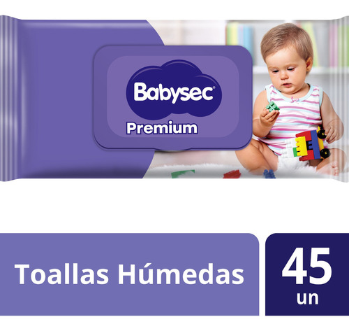 Toallitas Húmedas - Babysec - Aloe & Vitamina - 45 Uds.
