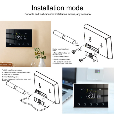 Termostato Wifi Inteligente, Especificación: Calefacción Por