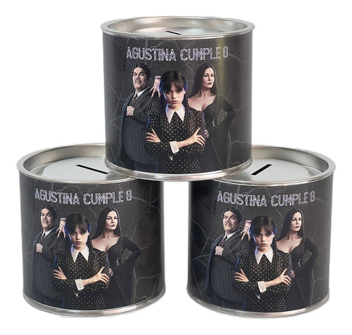 Souvenir Alcancias Personalizadas X 10 Familia Addams