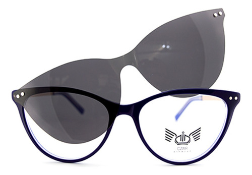 Armazón De Lentes Czar Con Clip-on - G5360 