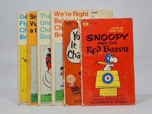 6 Libros Charlie Brown Snoopy Historietas D1