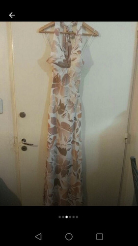 Vestido De Hilo De Seda Largo Y Tapado Haciendo Juego