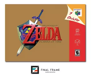 Pôster Capa The Legend Of Zelda Ocarina Of Time N64 29,7x42