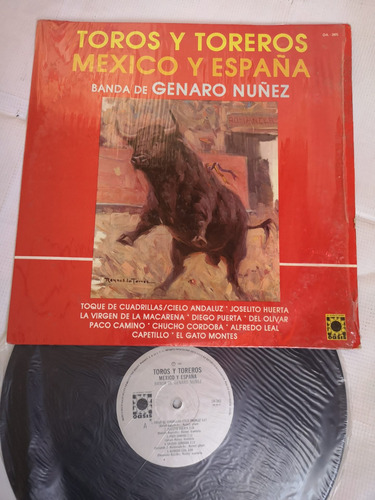 Genaro Núñez Toros Y Toreros Disco De Vinil Original 