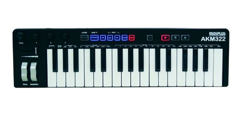 Controlador Midi Sensitivo Midiplus Akm322 32 Miniteclas