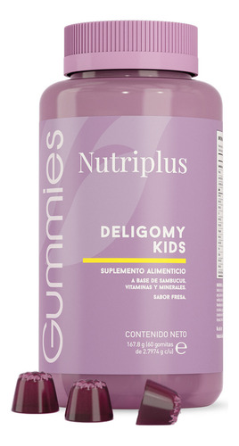 Nutriplus Multivitaminas Niños Gomitas 60 Unidades 167.8g Sabor Sabor Fresa