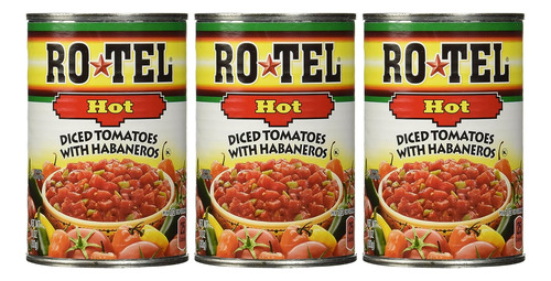 Ro-tel Tomates En Cubitos Calientes Con Habaneros 10 Oz (paq