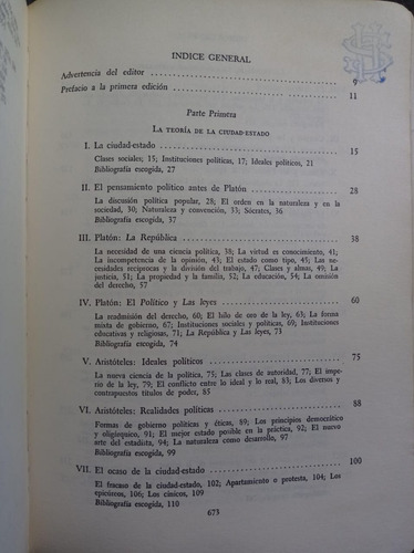 Historia De La Teoría Política - George H. Sabine (Usado)