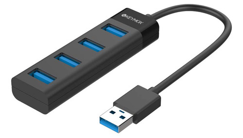 Keymox - Hub Usb 3.0 De 4 Puertos, Concentrador Usb De Datos