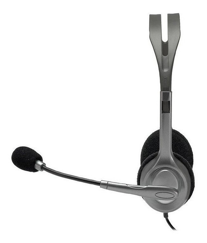 Audífonos Logitech H111 Gris Con Micrófono Integrado