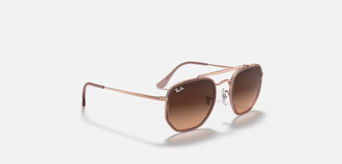 Anteojos de sol Ray-Ban General Marshal II talle Standard armazón polished bronze-copper y lente pink/brown