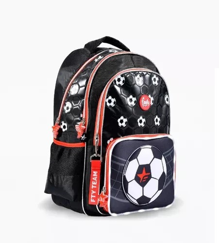 Mochila Footy Play Futbol Con Luz Led Espalda 18 Escolar