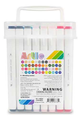 Marcadores Artle Artist, 48 cores, marcadores coloridos 48 cores