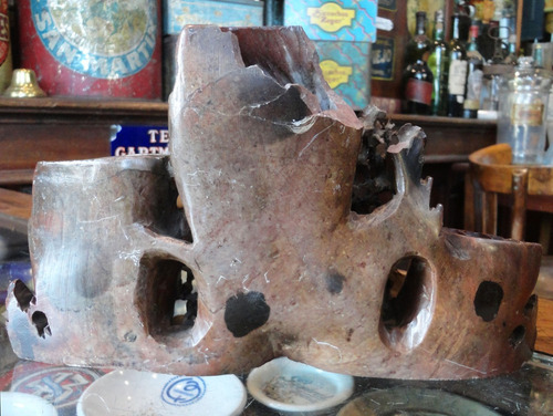 Antiguo Adorno De Piedra De Jabón Chino. 54067 (Usado)