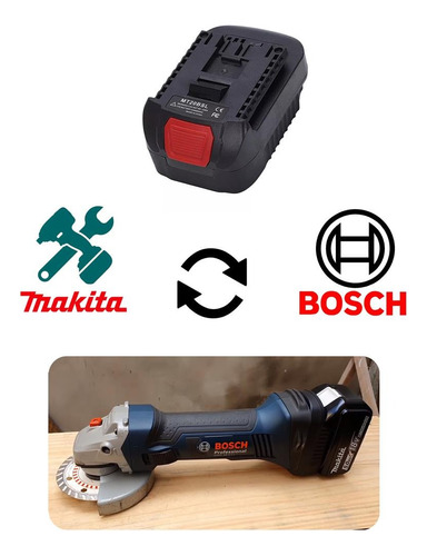 Adaptador Conversor De Bateria Makita Para Ferramentas Bosch