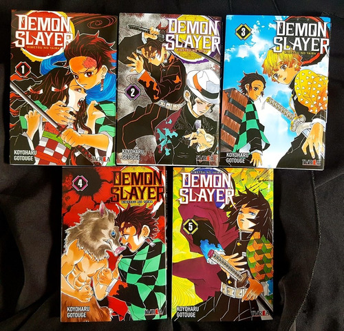 Demon Slayer -tomos 1 Al 5 -kimetsu No Yaiba - Manga - Ivrea