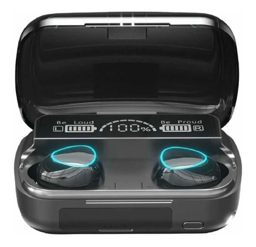 02 Audífonos Gamer Bluetooth M10 Negro Con Luz Led